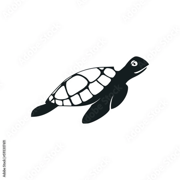 Fototapeta turtle silhouette