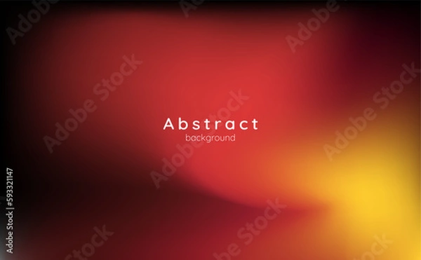 Fototapeta grainy color gradient wave orange dark yellow blurred bokeh poster banner background design