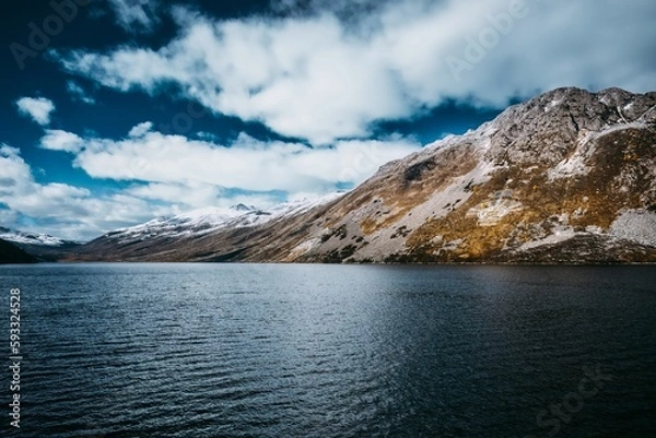 Fototapeta Spectacular scenery in the high mountains of western Sichuan, China, with different seasons
