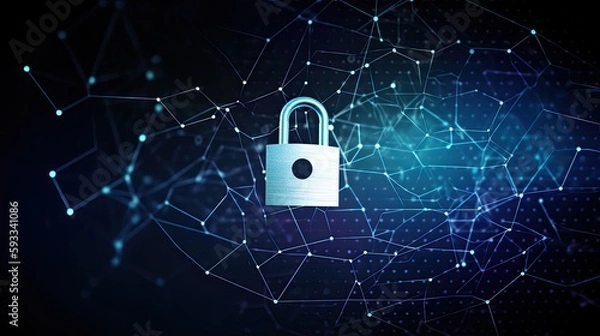 Fototapeta Cyber security Generative AI