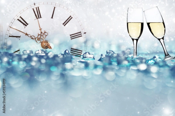 Obraz Glasses of shots on abstract background