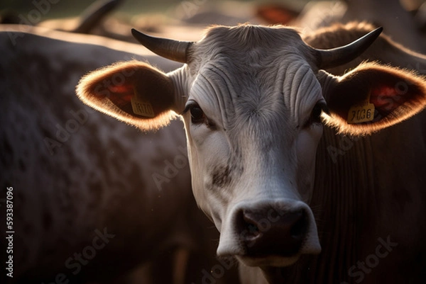 Obraz Cattle in the field - agribusiness - AI Technology