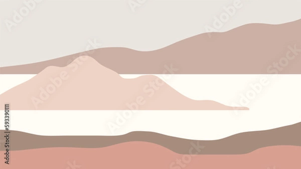 Obraz mountain landscape illustration