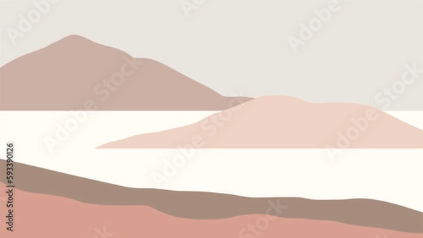 Obraz mountain landscape illustration