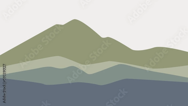 Obraz mountain landscape illustration