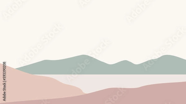 Obraz mountain landscape illustration