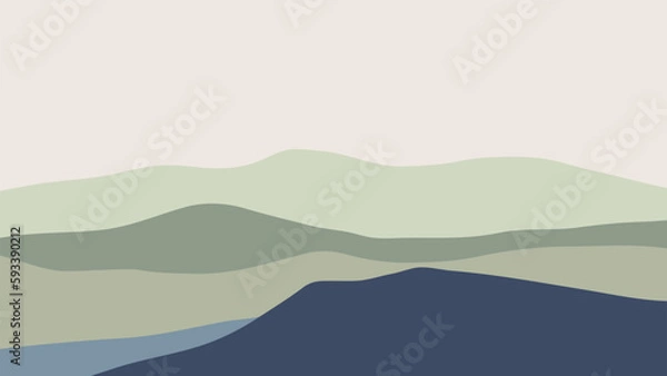 Obraz mountain landscape illustration