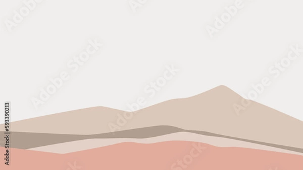 Obraz mountain landscape illustration