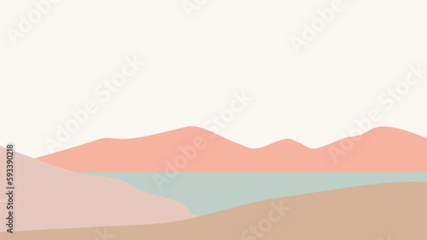 Obraz mountain landscape illustration