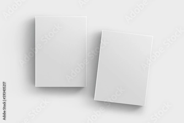 Fototapeta Porridge, cereals or washing powder box mock up. 3D illustration, 3D rendering. 