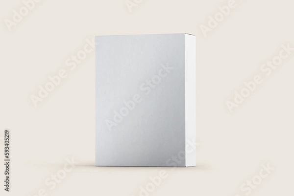 Fototapeta Porridge, cereals or washing powder box mock up. 3D illustration, 3D rendering. 