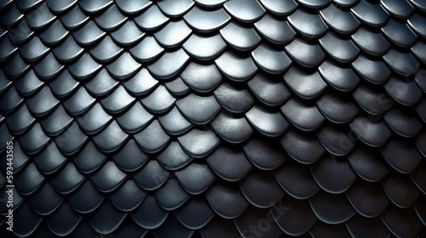 Fototapeta metal dragon scale texture
