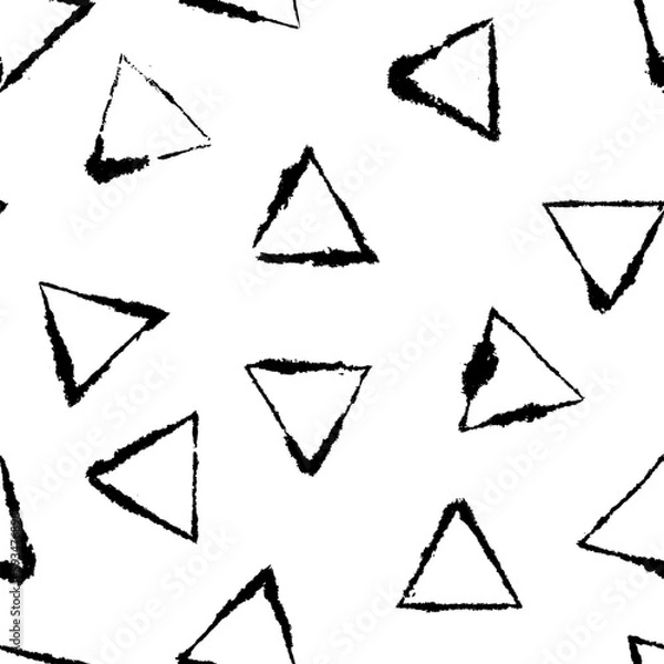 Obraz Light Inky Triangles Pattern on Blotting Paper