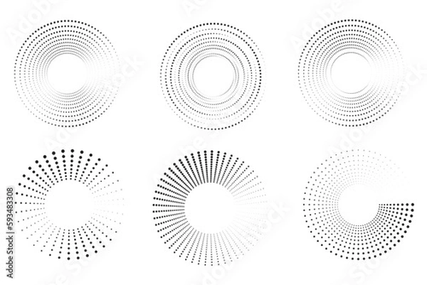 Fototapeta Modern halftone background.Design for background,advertising.Abstract background with halftone.
