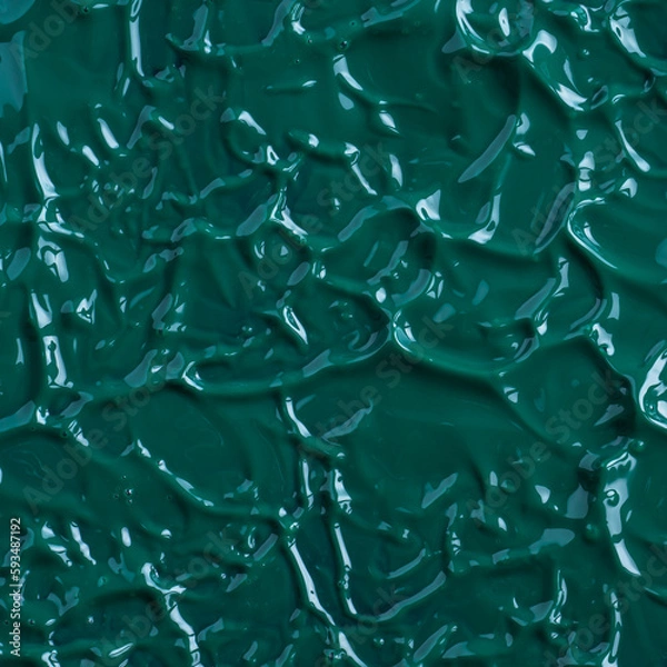 Obraz Abstract art background. Spots of paint. Abstract dark green oil painting texture