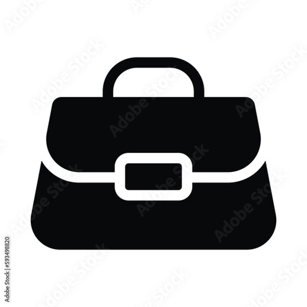 Obraz handbag solid icon illustration vector graphic