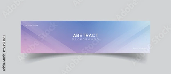 Obraz Linkedin banner with abstract background
