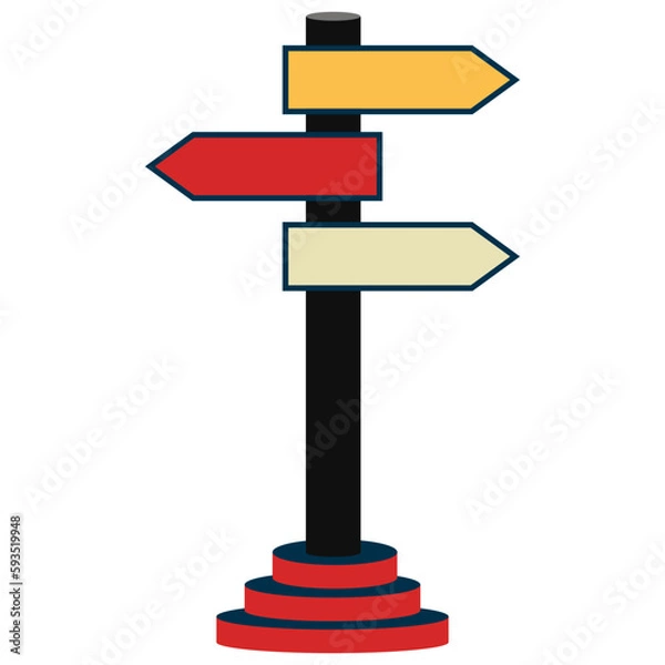 Fototapeta Road street sign vector for transportation symbol design with SVG format