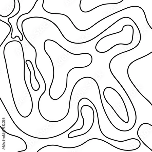 Fototapeta Topography pattern vector line with SVG format. Map background. Grid map