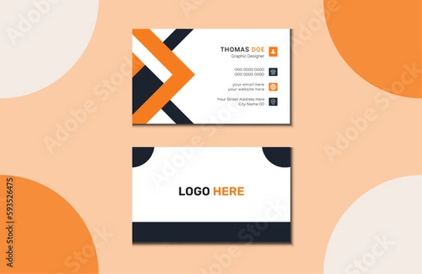 Fototapeta Futuristic Business card Design. Luxury And Futuristic Business Card Template. Flat And Modern Business Card Template. Corporate Visiting Card Template. 