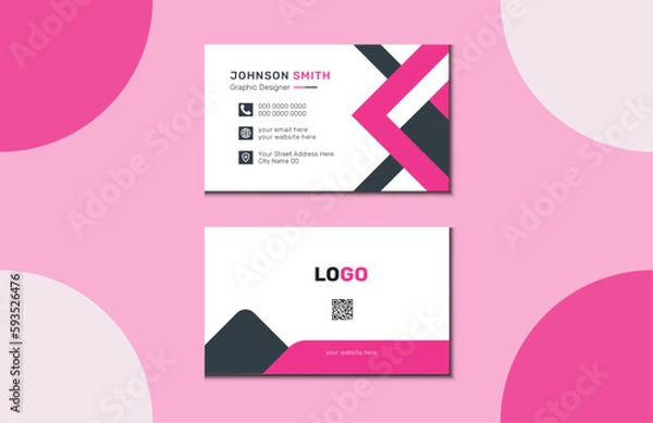 Fototapeta Futuristic Business card Design. Luxury And Futuristic Business Card Template. Flat And Modern Business Card Template. Corporate Visiting Card Template. 