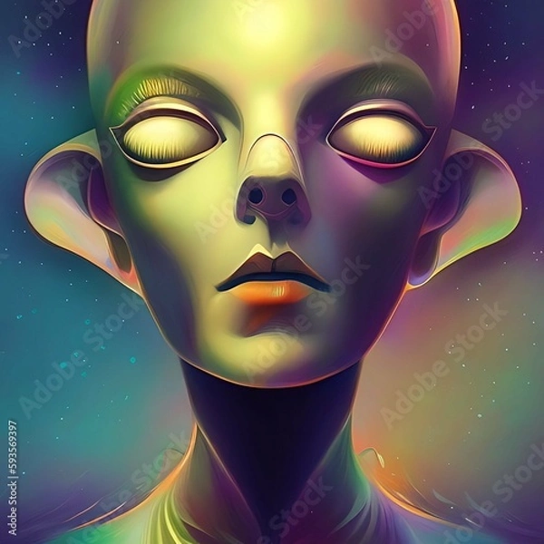 Obraz Allien supermodel