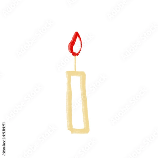 Fototapeta candle by kid