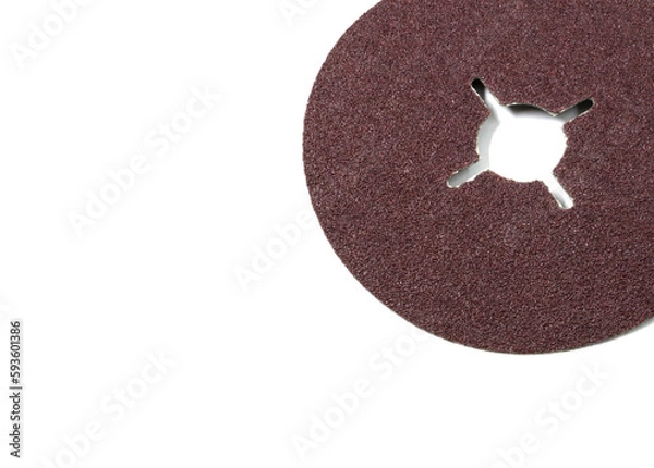 Fototapeta Dark Red sandpaper patterned for a specific machine.