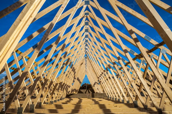 Fototapeta new home currently under construction