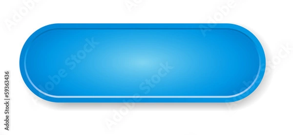 Obraz The blue glossy button
