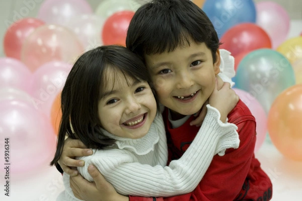 Obraz smiling happy children