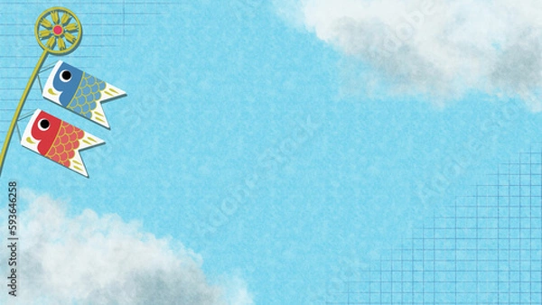 Obraz 空を泳ぐこいのぼり