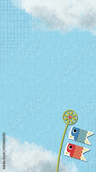 Obraz 空を泳ぐこいのぼり