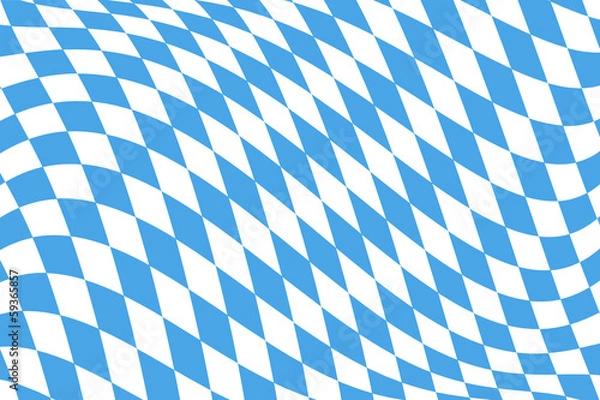 Fototapeta Twistet Bavarian Flag Pattern