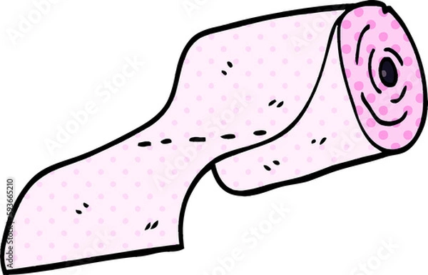 Fototapeta cartoon doodle toilet roll