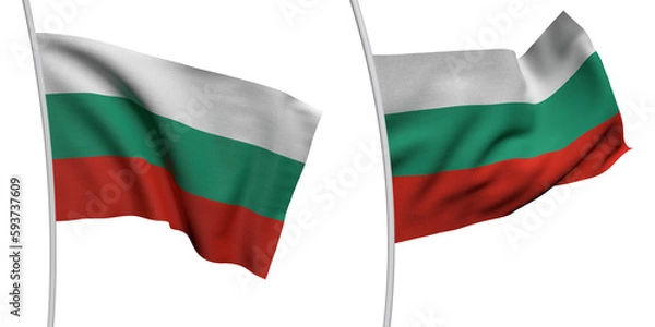 Obraz Bulgaria Two Model ALPHA BACKROUND Flag