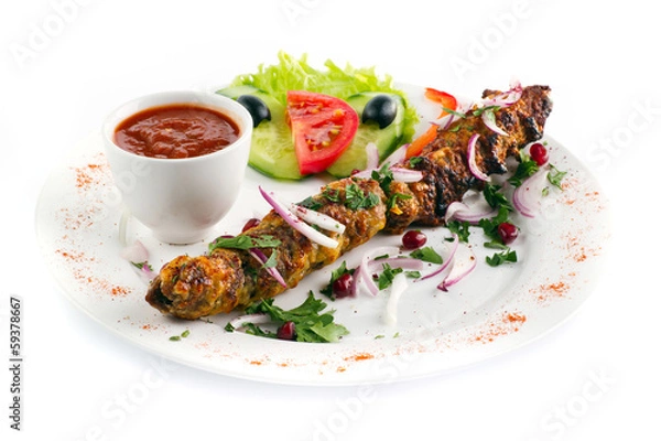 Obraz kebab isolated