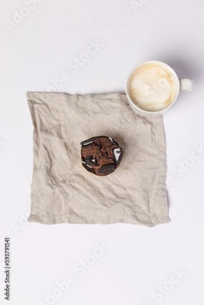 Obraz マフィンとカフェラテ