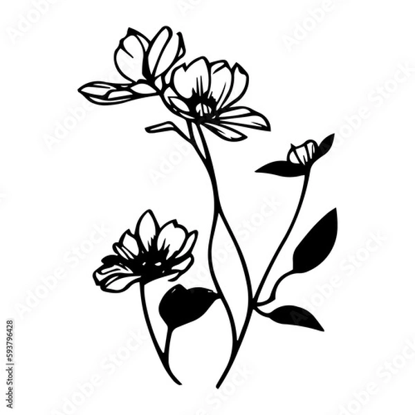 Fototapeta Flower Vector Icon