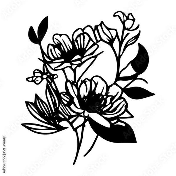Fototapeta Flower Vector Icon