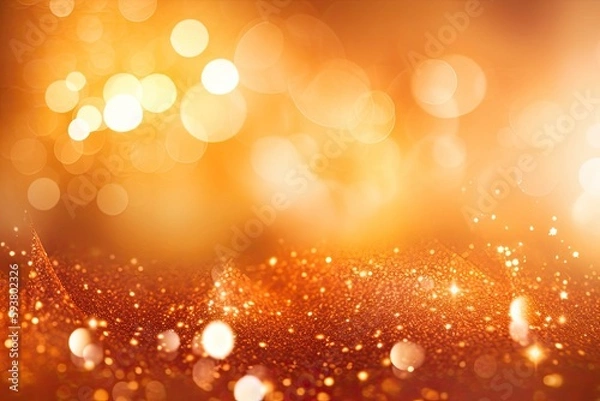 Fototapeta vibrant yellow abstract background with blurred effect. Generative AI