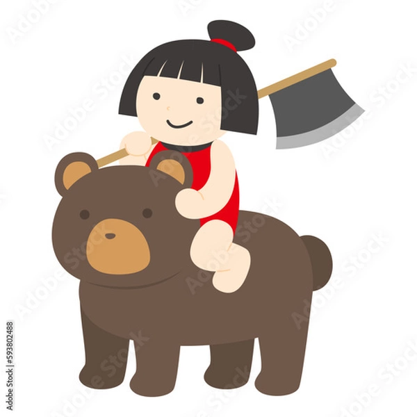 Fototapeta 金太郎のイラスト