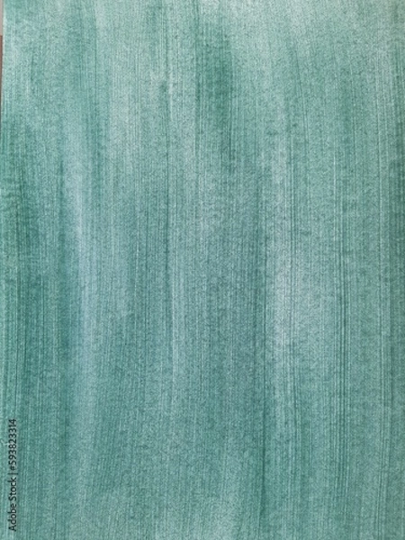 Fototapeta The background of the color of the sea wave is drawn with a brush. Horizontal stripes from the pile of the brush.