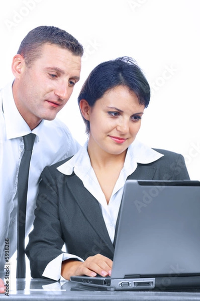 Fototapeta checking the news