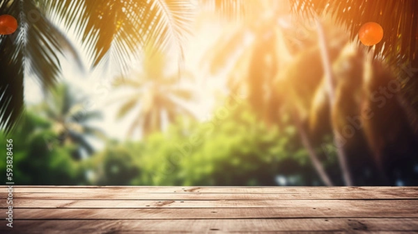 Fototapeta Summer season wallpaper background. Blurred Summer Background Free Space 