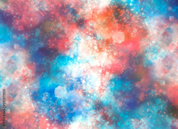 Fototapeta 宇宙のような水彩背景2