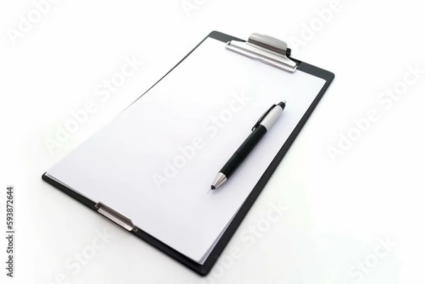 Fototapeta Clipboard pen. Generate Ai