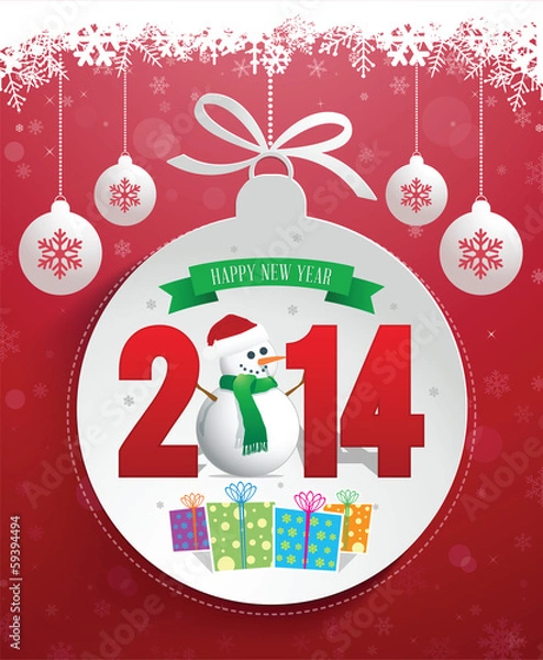 Obraz Christmas Message Design