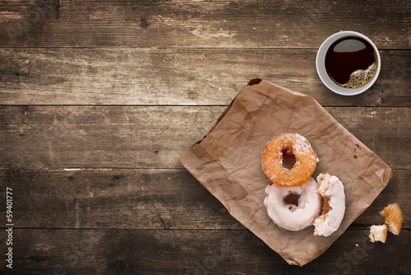 Obraz Donuts for lunch.
