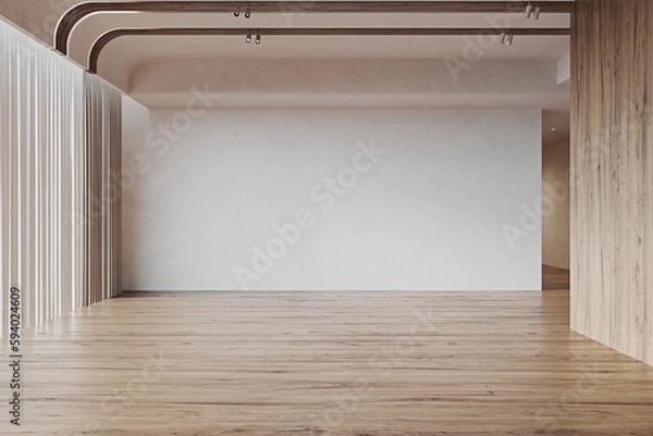 Fototapeta Modern empty  interior room 3d render